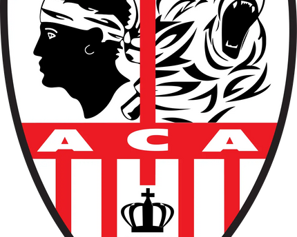 Lo stemma della collezione ajaccio presenta uno scudo con strisce verticali rosse e bianche e figure nere di tigre e corona