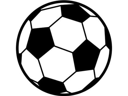 Pallone da calcio classico altere leghe calcio in bianco e nero con design tradizionale esagonale e pentagonale