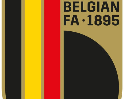 Il crest ufficiale della royal belgian fa con corona dorata su scudo a strisce nere gialle e rosse e alloro alla base.