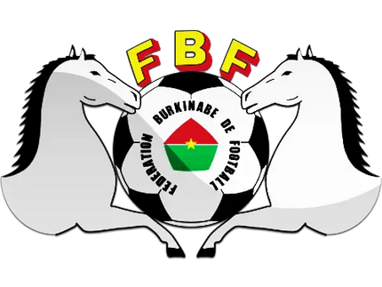Il logo presenta un pallone da calcio bianco e nero con la bandiera nazionale del Burkina Faso e due cavalli stilizzati bianchi.