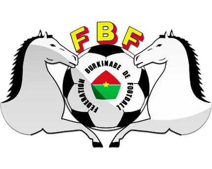 Il logo presenta un pallone da calcio bianco e nero con la bandiera nazionale del Burkina Faso e due cavalli stilizzati bianchi.