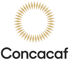 Logo concacaf in colore oro con motivi a raggiera in una collezione concaf nord e centro america