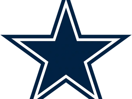 Logo ufficiale dei dallas cowboys con stella blu navy e contorno bianco in una collezione dedicata ai dallas cowboys