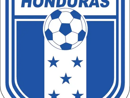 Cresta della nazionale di calcio honduras con scudo blu e bianco cinque stelle su pallone da calcio in collezione honduras