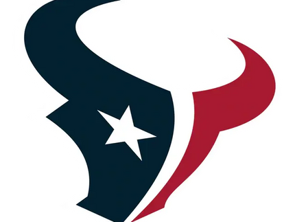Logo houston texans con testa di toro stilizzata blu navy e rossa con stella bianca sul lato sinistro