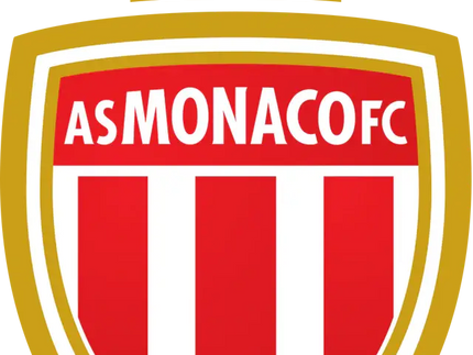 Cresta color oro con scudo a strisce rosse e bianche sormontato da corona decorata nella collezione monaco