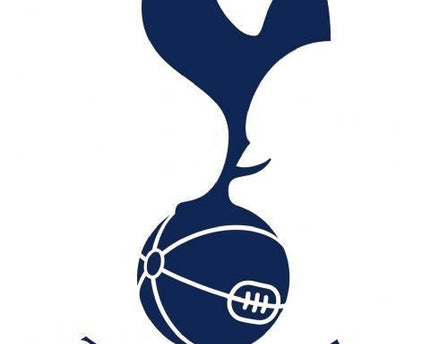 Lo stemma ufficiale del tottenham hotspur con un gallo blu navy sopra un pallone da calcio bianco.