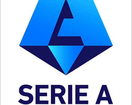 Il logo della serie a mostra una a geometrica blu sfumata con testo serie a e marchio tim sotto