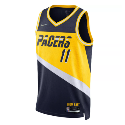 Maglia NBA Indiana Pacers Nera e Gialla 2021/22