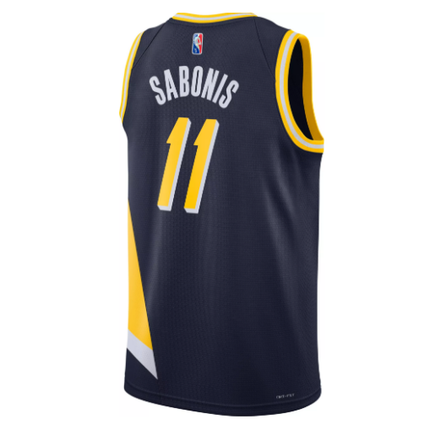 Maglia NBA Indiana Pacers Nera e Gialla 2021/22