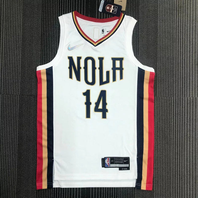 Maglia NBA New Orleans Pelicans City Edition Bianca 2021/22
