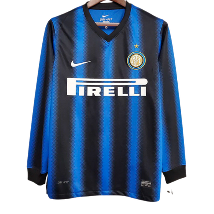 MAGLIA A MANICHE LUNGHE RETRO INTER HOME 2010/11