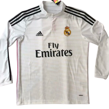 MAGLIA RETRO A MANICHE LUNGHE REAL MADRID HOME 2014/15