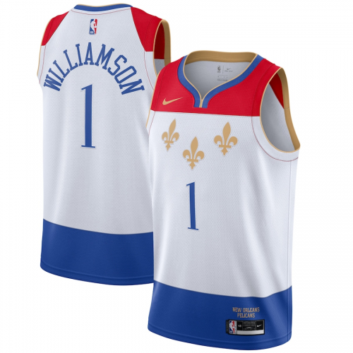 Maglia NBA New Orleans Pelicans City Edition Bianca 2020/21
