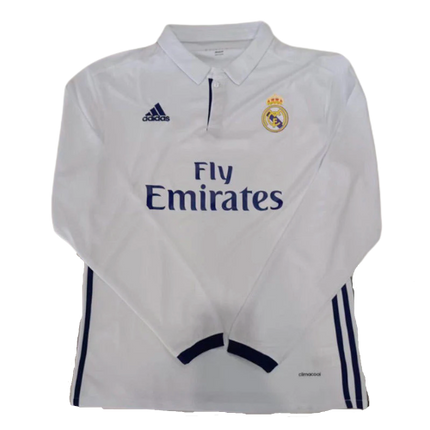 MAGLIA RETRO A MANICHE LUNGHE REAL MADRID HOME 2016/17