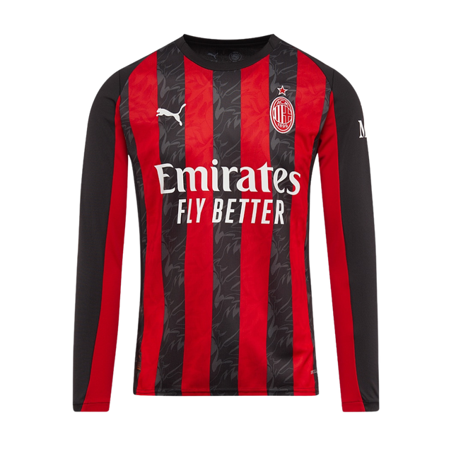 MAGLIA HOME MILAN MANICHE LUNGHE 2025/26