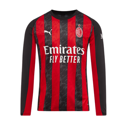 MAGLIA HOME MILAN MANICHE LUNGHE 2025/26