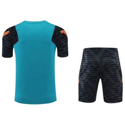 KIT MAGLIA ALLENAMENTO BLU + PANTALONCINI CHELSEA 2021/22