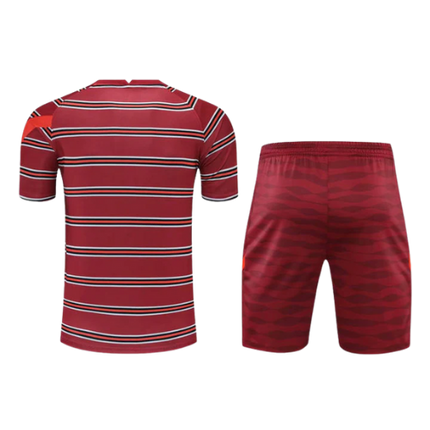 KIT MAGLIA ALLENAMENTO ROSSA + PANTALONCINI LIVERPOOL 2021/22