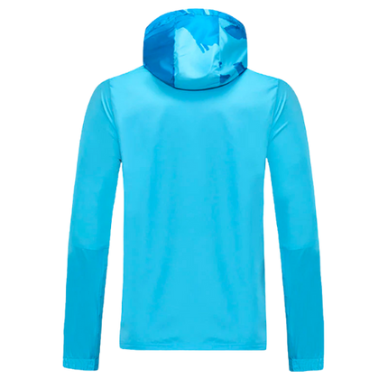 GIACCA CON CAPPUCCIO REAL MADRID CELESTE 2021