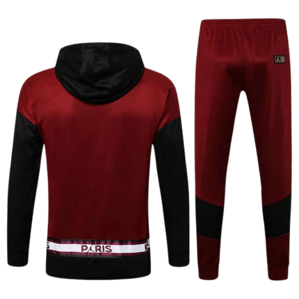 KIT FELPA CON CAPPUCCIO ROSSA + TUTA PSG X JORDAN 2021/22
