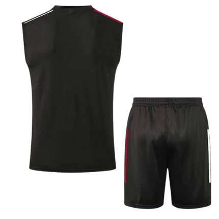 KIT MAGLIA SMANICATO GRIGIO SCURO + PANTALONCINI REAL MADRID 2021/22