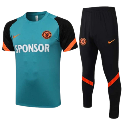 KIT MAGLIA ALLENAMENTO + TUTA NEROARANCIO CHELSEA 2021/22