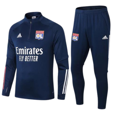 KIT GIACCA A ZIP + TUTA OLYMPIQUE LIONE 2021/22
