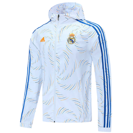 GIACCA CON CAPPUCCIO REAL MADRID BIANCA 2021