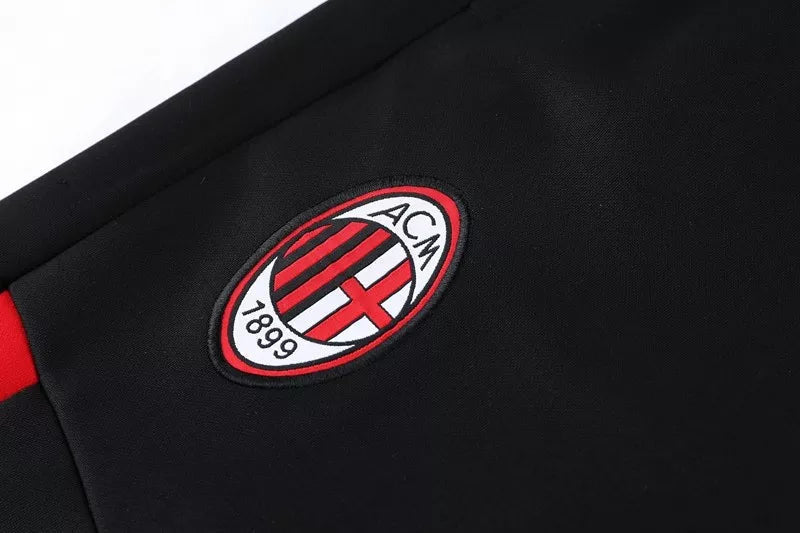 Kit Giacca a Zip + Tuta Milan Rossa/Nera 2022/23