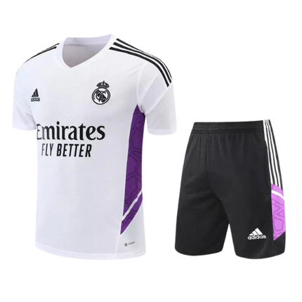 KIT MAGLIA BIANCAVIOLA ALLENAMENTO + PANTALONCINI REAL MADRID 2022/23