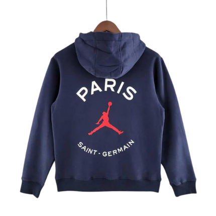 FELPA BLU CON CAPPUCCIO PSG X JORDAN 2022/23