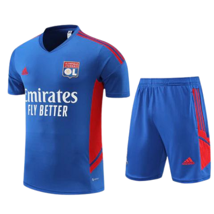 KIT MAGLIA BLU + PANTALONCINI OLYMPIQUE LIONE 2022/23