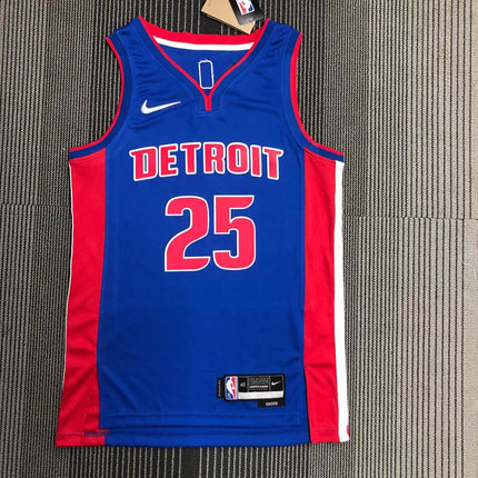 Maglia NBA Detroit Pistons City Edition Blu 2021/22