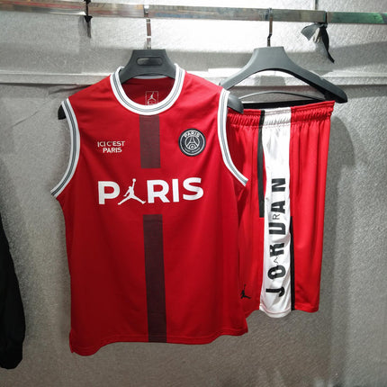 Kit Maglia Smanicata + Pantaloncino PSG X Jordan Bianco 2022/23