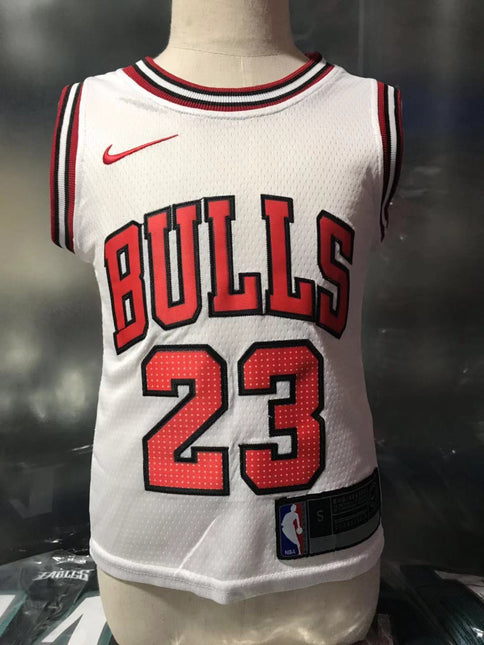 Maglia Bianca NBA Bambino Chicago Bulls