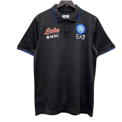 POLO MANICHE CORTE NERA NAPOLI 2023