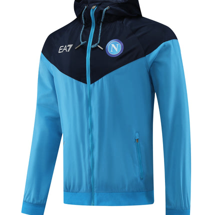 Giacca a Zip Blu con cappuccio  del Napoli 2022/23