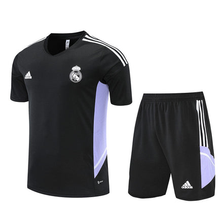 Kit Maglia Nera  + Pantaloncini Real Madrid  2022/23