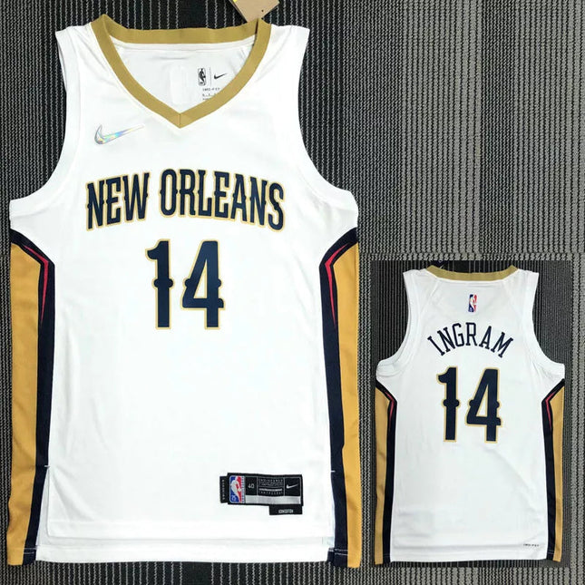Maglia NBA New Orleans Pelicans Bianca 2021/22