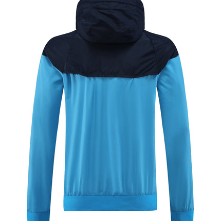 Giacca a Zip Blu con cappuccio  del Napoli 2022/23