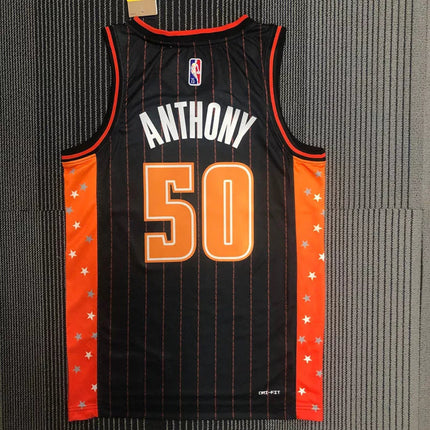Maglia NBA Orlando Magic City Edition Nera e Arancione 2021/22