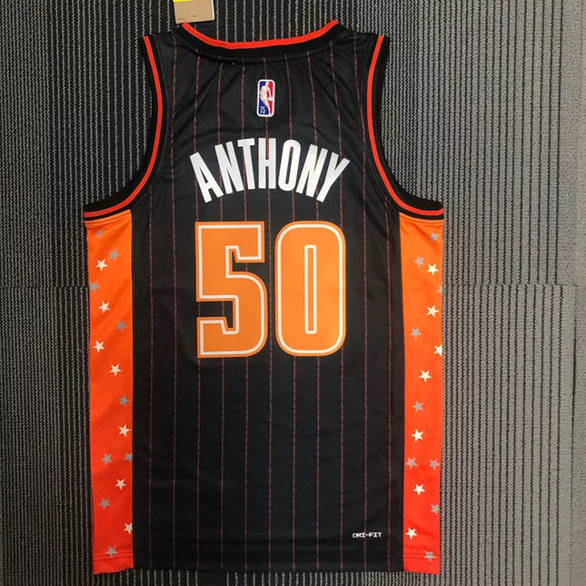 Maglia NBA Orlando Magic City Edition Nera e Arancione 2021/22