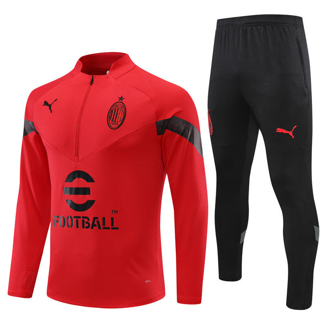 Kit Giacca Rossa + Tuta Milan 2022/23 (con Taglia Bambino)