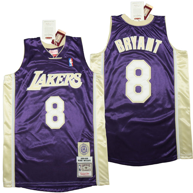 Maglia NBA Retro Viola K.Bryant N.8 Los Angeles Lakers Mamba Hall of Fame