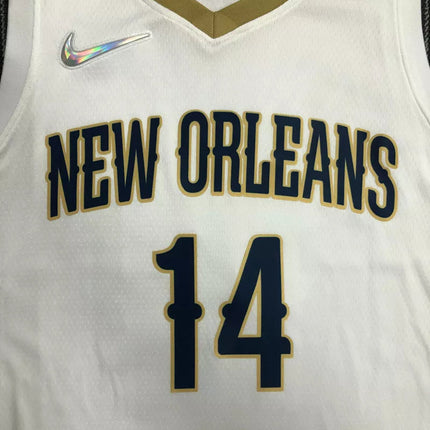 Maglia NBA New Orleans Pelicans Bianca 2021/22