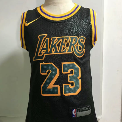 Maglia Nera NBA Bambino Los Angeles Lakers