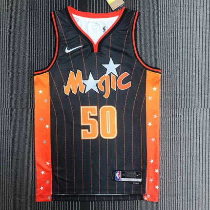 Maglia NBA Orlando Magic City Edition Nera e Arancione 2021/22
