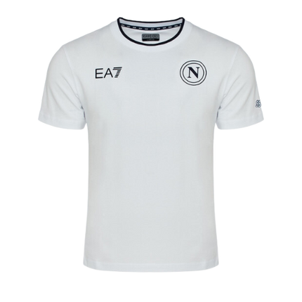 SSC NAPOLI T-SHIRT ARMANI BIANCA 2023/24