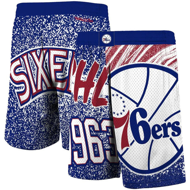 Pantaloncini NBA Philadelphia 76ers Mitchell & Ness Big Face 2.0